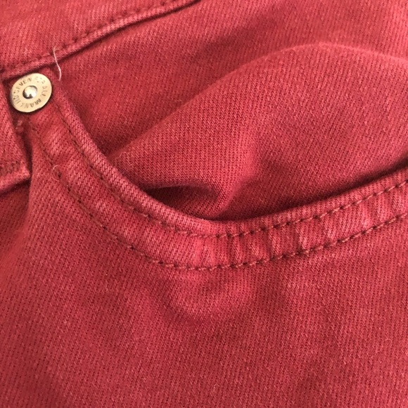 7 For All ManKind Red Skinny Jeans - Picture 8 of 13